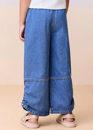 Momi - Calça Jeans com Regulador Azul - MOMI
