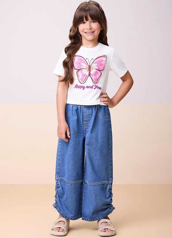 Momi - Calça Jeans com Regulador Azul 3