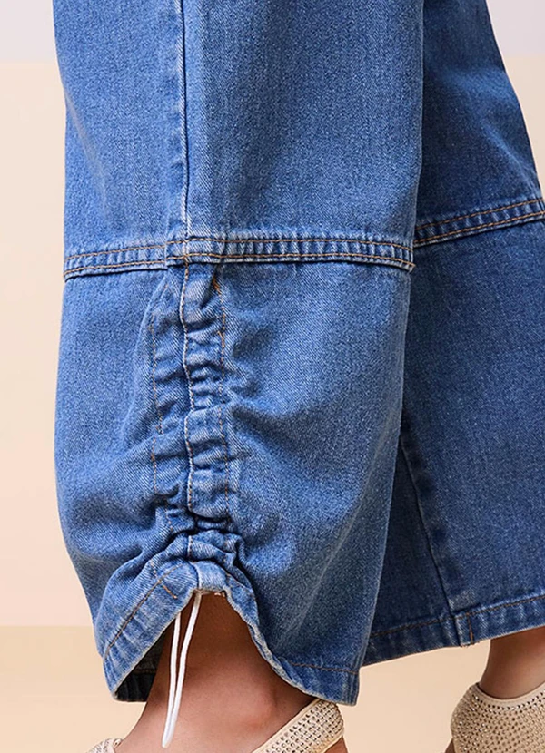 Momi - Calça Jeans com Regulador Azul 4