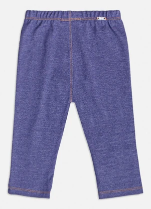 Momi - Calça Jeans com Strass Azul - MOMI