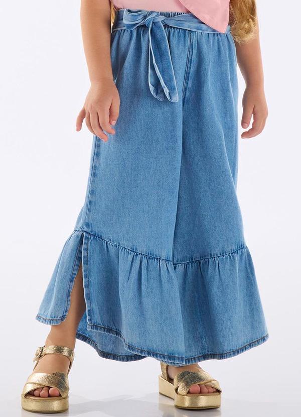 Up Baby - Calça Jeans Infantil com Faixa Azul 1