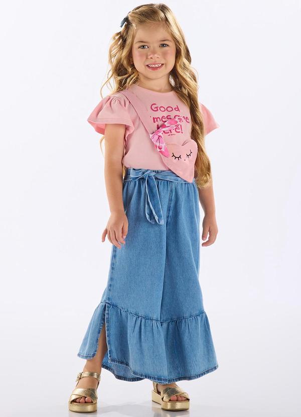 Up Baby - Calça Jeans Infantil com Faixa Azul 2