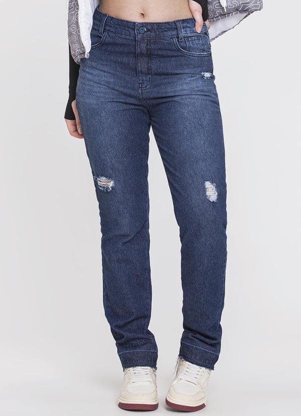Sun Place - Calça Jeans Juvenil Feminina Boyfriend Azul