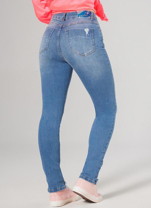 Sun Place - Calça Jeans Juvenil Feminina Cigarrete Azul 2