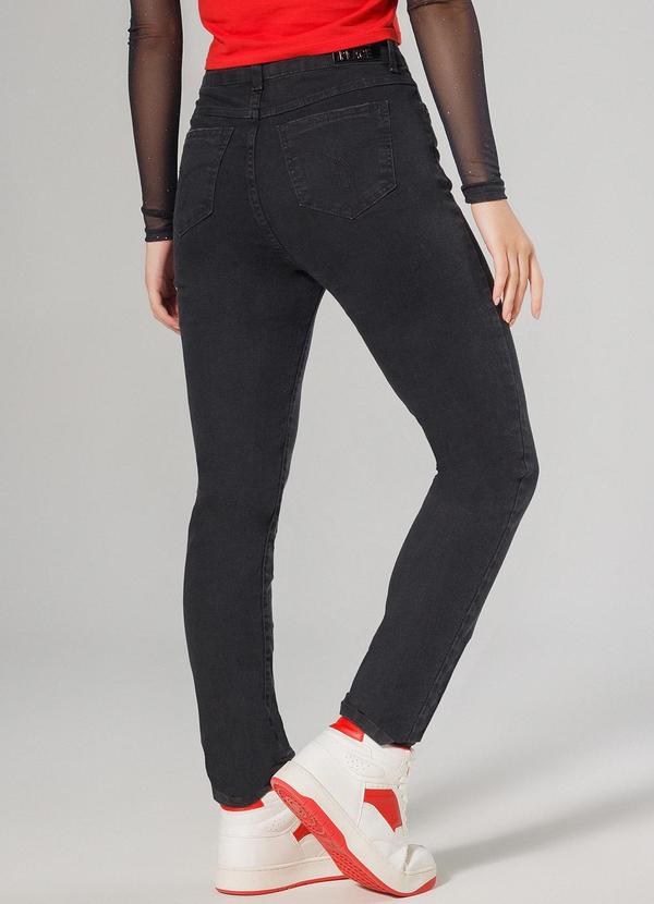 Sun Place - Calça Jeans Juvenil Feminina Skinny Preto 2