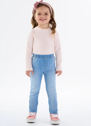 Pulla Bulla - Calca Jeans Moletom Azul - PULLA BULLA