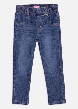 Momi - Calça Jeans Preta Básica Azul - MOMI