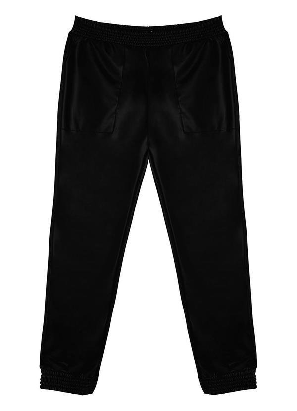 Minty - Calça Jogger Cirre Juvenil Preto