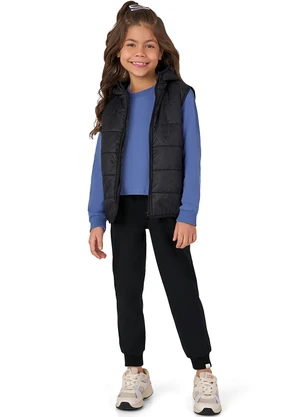 Malwee Kids - Calça Jogger em Cotton Preto - MALWEE KIDS