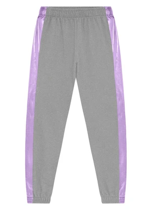 Duduka - Calça Jogger Infantil em Moletom Cinza - DUDUKA