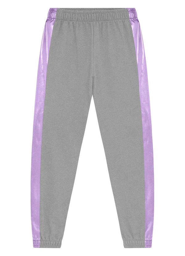 Duduka - Calça Jogger Infantil em Moletom Cinza