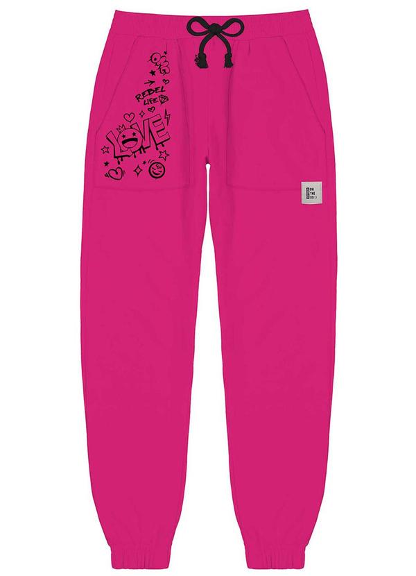 Abrange - Calça Jogger Love Rosa