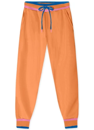 Marisol - Calça Jogger Moletom Infantil  Laranja - MARISOL