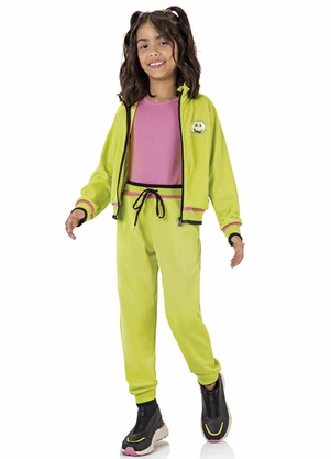 Marisol - Calça Jogger Moletom Infantil  Verde - MARISOL
