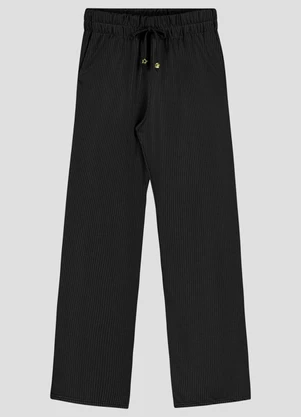 Based. - Calça Juvenil Canelado Relevo com Bolsos Preto - BASED.