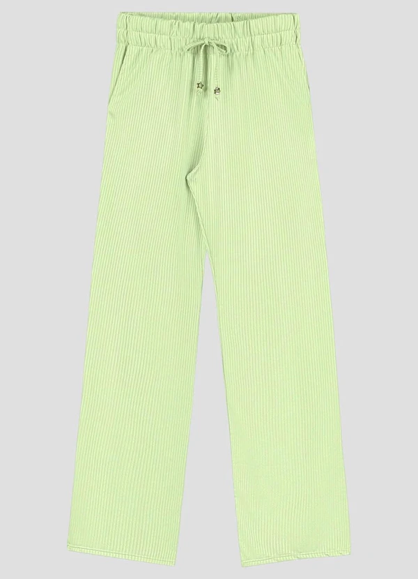 Based. - Calça Juvenil Canelado Relevo com Bolsos Verde