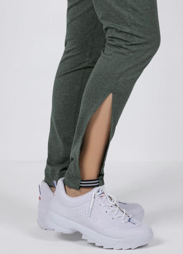 Outlet - Calça Juvenil com Elástico na Cintura Verde 3