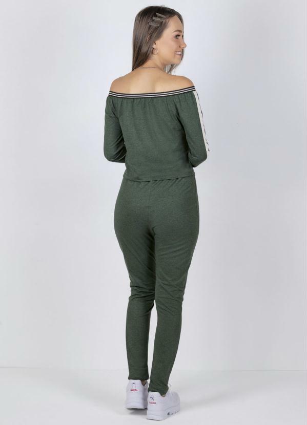 Outlet - Calça Juvenil com Elástico na Cintura Verde 6