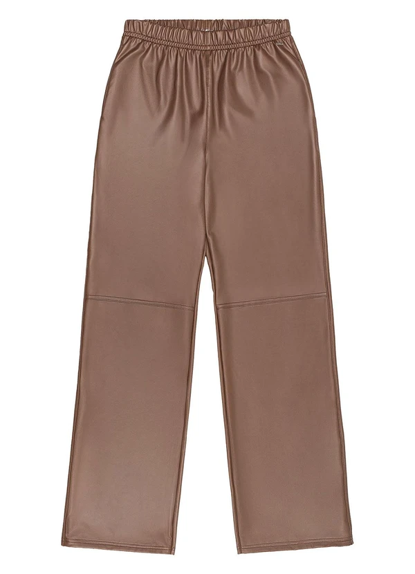 Gloss - Calça Juvenil em Malha Cirrê Marrom 3