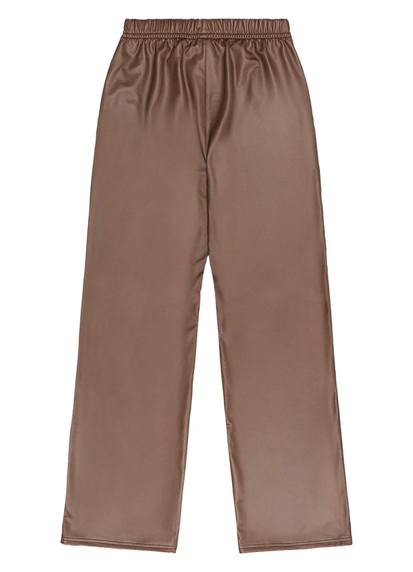 Gloss - Calça Juvenil em Malha Cirrê Marrom 4