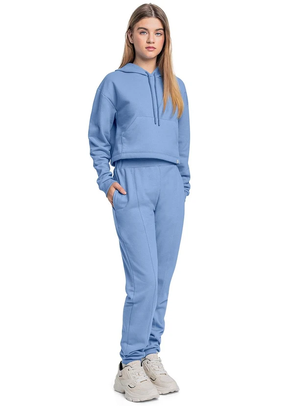 Gloss - Calça Juvenil em Moletom Azul 3