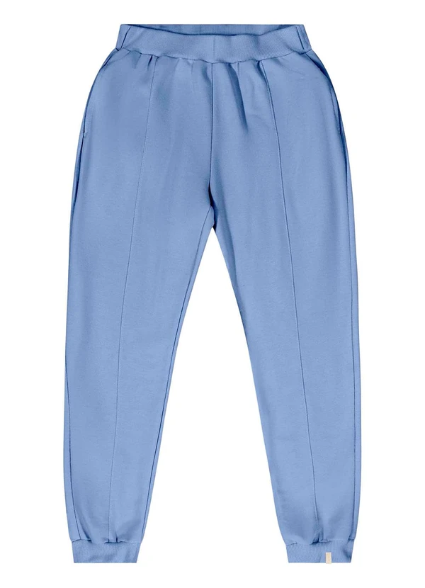 Gloss - Calça Juvenil em Moletom Azul 5