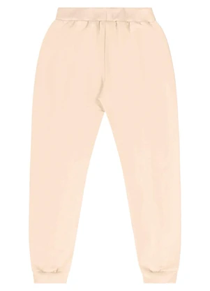 Gloss - Calça Juvenil em Moletom Bege - GLOSS