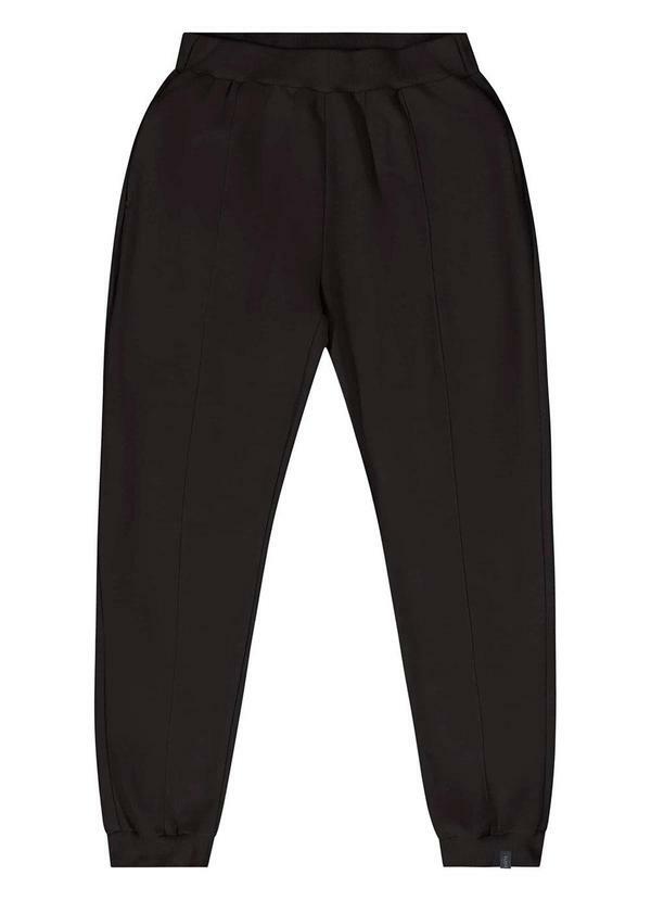 Gloss - Calça Juvenil em Moletom Preto