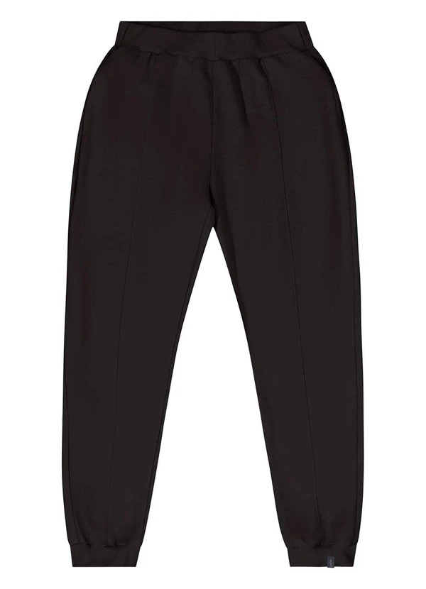 Gloss - Calça Juvenil em Moletom Preto