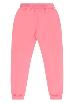 Gloss - Calça Juvenil em Moletom Rosa - GLOSS