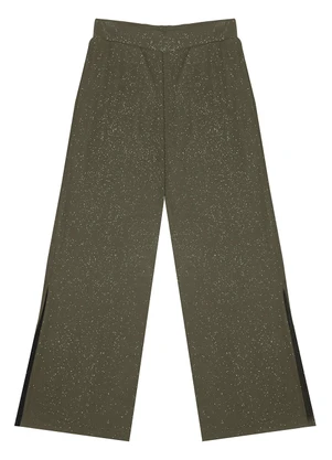 Minty - Calça Juvenil Feminina em Ribana Canelada Verde - MINTY