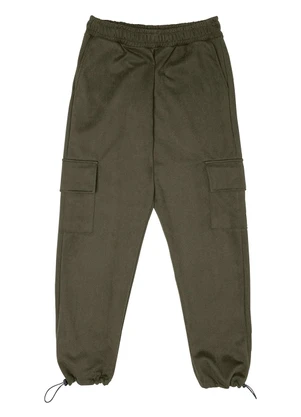 Minty - Calça Juvenil Feminina em Suede Sarjado Verde - MINTY