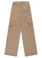 Milli e Nina - Calça Juvenil Sarja com Elastano Bolsos Bege - variação: Bege