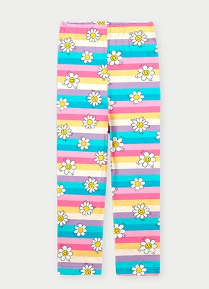 Abrange - Calça Legging Corações Super Poderosos Rosa - ABRANGE