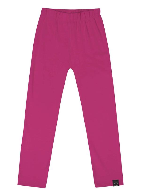 Quimby - Calça Legging em Cotton Infantil Rosa
