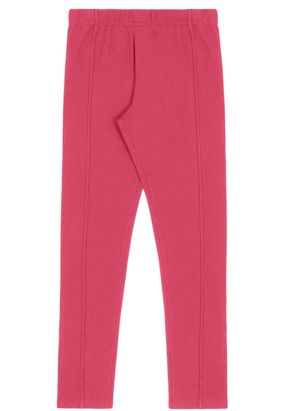Alakazoo - Calça Legging em Molecotton Felpado Rosa