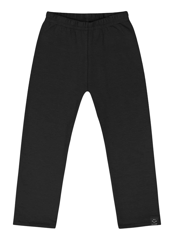 Quimby - Calça Legging em Molecotton Infantil Preto