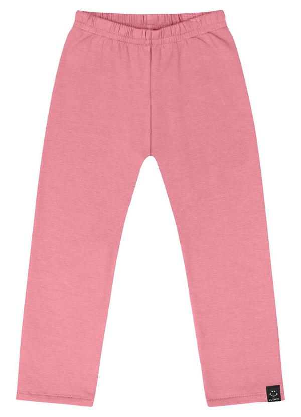Quimby - Calça Legging em Molecotton Infantil Rosa