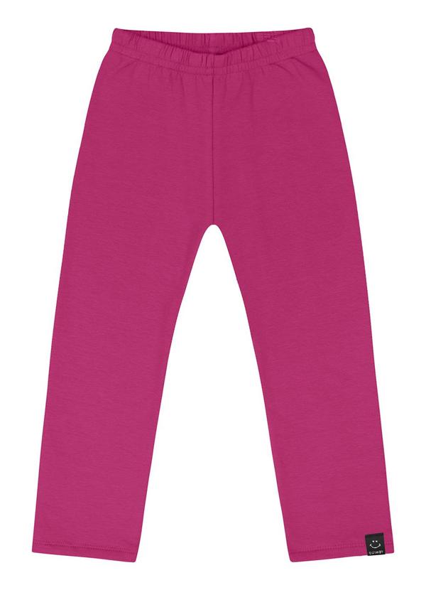 Quimby - Calça Legging em Molecotton Infantil Rosa