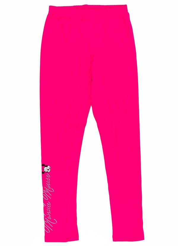 Disney - Calça Legging Feminina Estampada Rosa