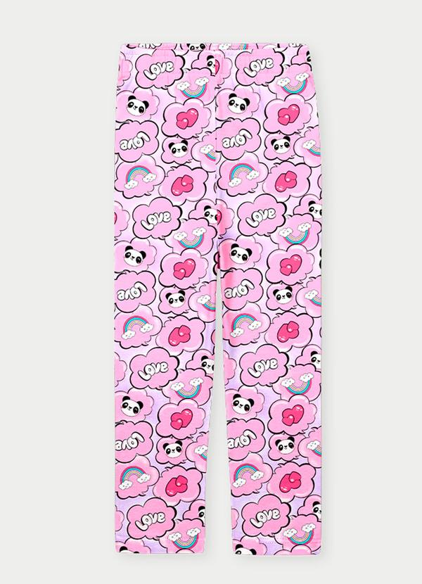 Abrange - Calça Legging Margaridas Listradas Multicores 1