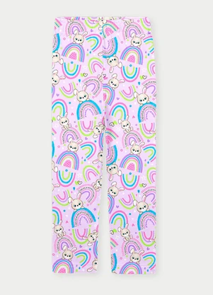 Abrange - Calça Legging Menina Coelha Roxo - ABRANGE