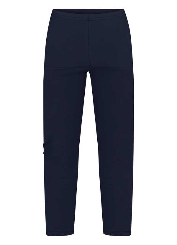 Alakazoo - Calça Legging Menina em Malha Cotton Azul