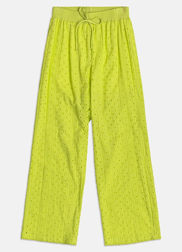 I Am - Calça Lima de Sarja Verde Limão 4