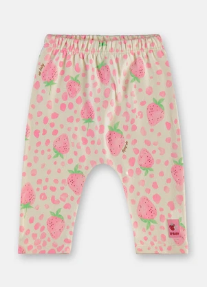 Up Baby - Calça Malha Peluciada Branco - UP BABY