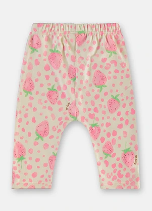 Up Baby - Calça Malha Peluciada Branco - UP BABY