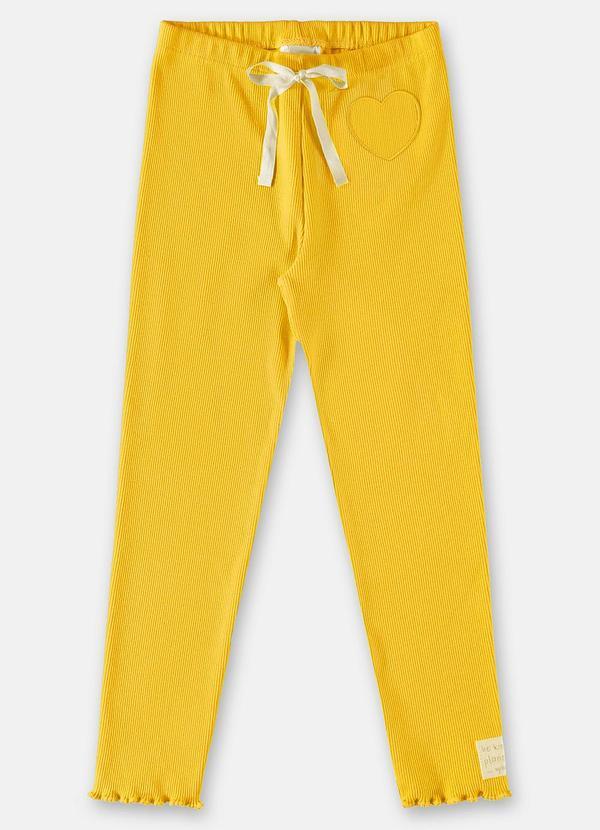 Up Baby - Calça Menina Bio Sustentável Amarelo
