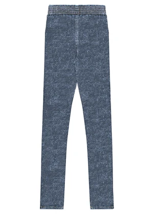 Milli e Nina - Calça Menina em Jeans Trancoso Azul - MILLI E NINA