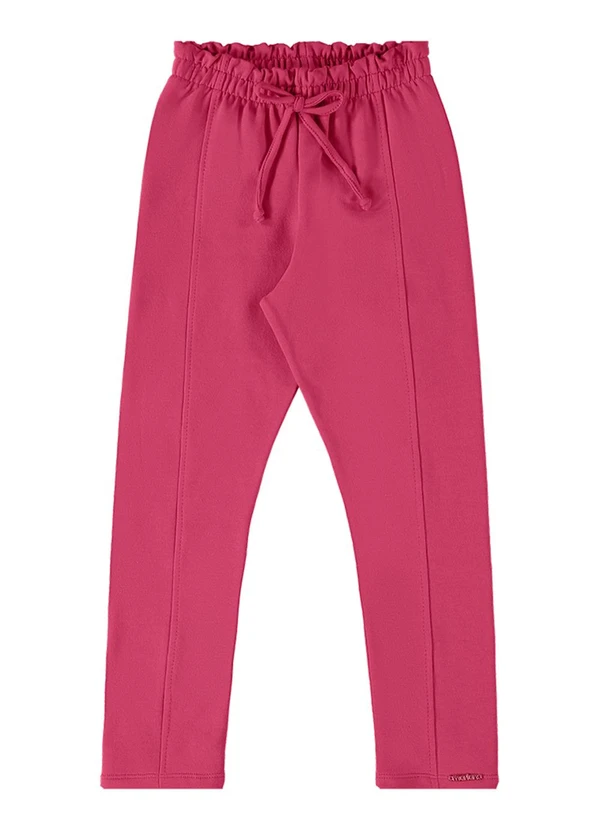 Marlan - Calça Menina em Molecotton Felpado Rosa 1