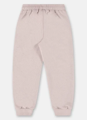 Up Baby - Calça Menina em Moletom Rosa - UP BABY